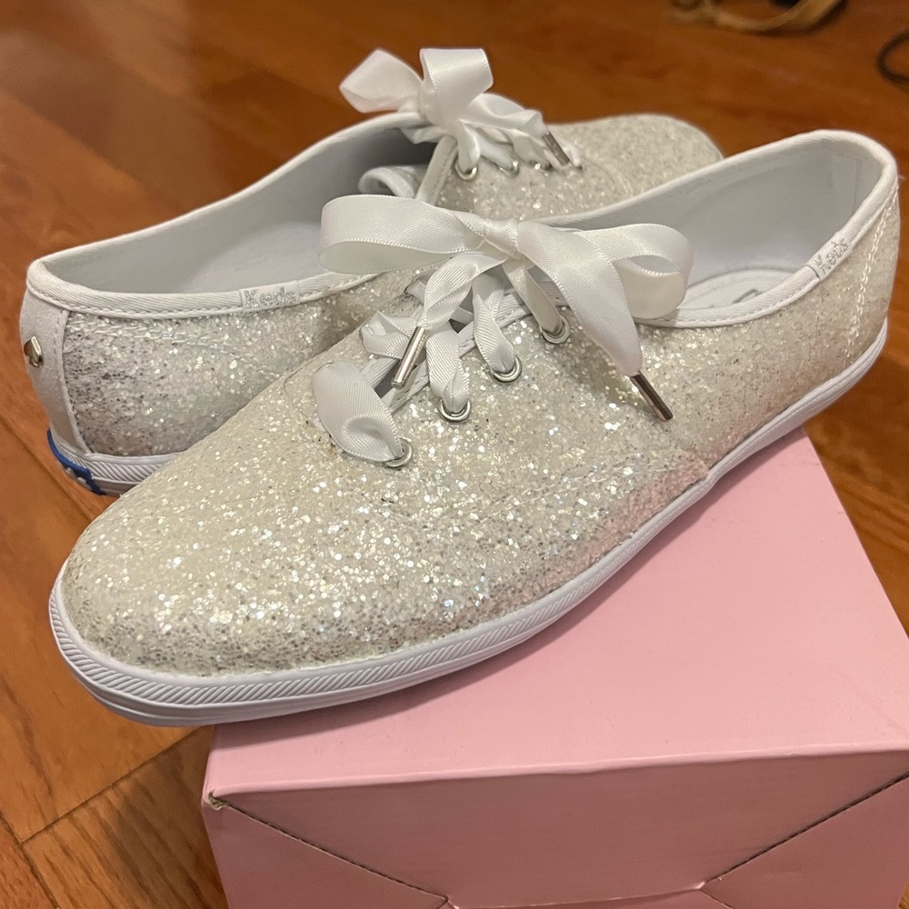 Kate Spade x Keds Glitter Bridal Sneakers
